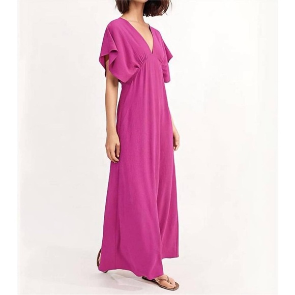 MOLLY BRACKEN Chic Fuschia Pink Maxi Dress - Picture 2 of 10